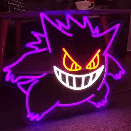 Ectoplasma Cartoon LED enseigne au néon mural USB