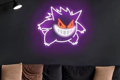 Ectoplasma Cartoon LED enseigne au néon mural USB