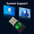 WiFi 6 AX900 Bluetooth 5.4 WiFi USB adaptateur carte réseau sans fil 2.4G et 5GHz Wi-Fi antenne récepteur de Signal pour PC/ordinateur portable Win10/11 FPS Factory