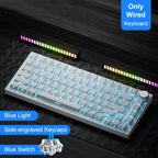 Ajazz AK820/AK820Pro Gaming Mechanical Keyboard Bluetooth 5.1/Wireless/C-Wired Customized Keyboard with Knob Hot Swapping Gasket FPS Factory