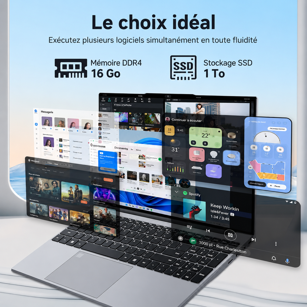 PC Portable 15,6" Intel Core i9 | 16 Go RAM | SSD 1 To | Windows 11
